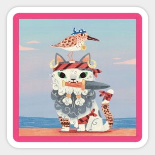 Pirate Cat Sticker